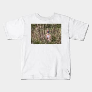 Pheasant in Long Grass Kids T-Shirt